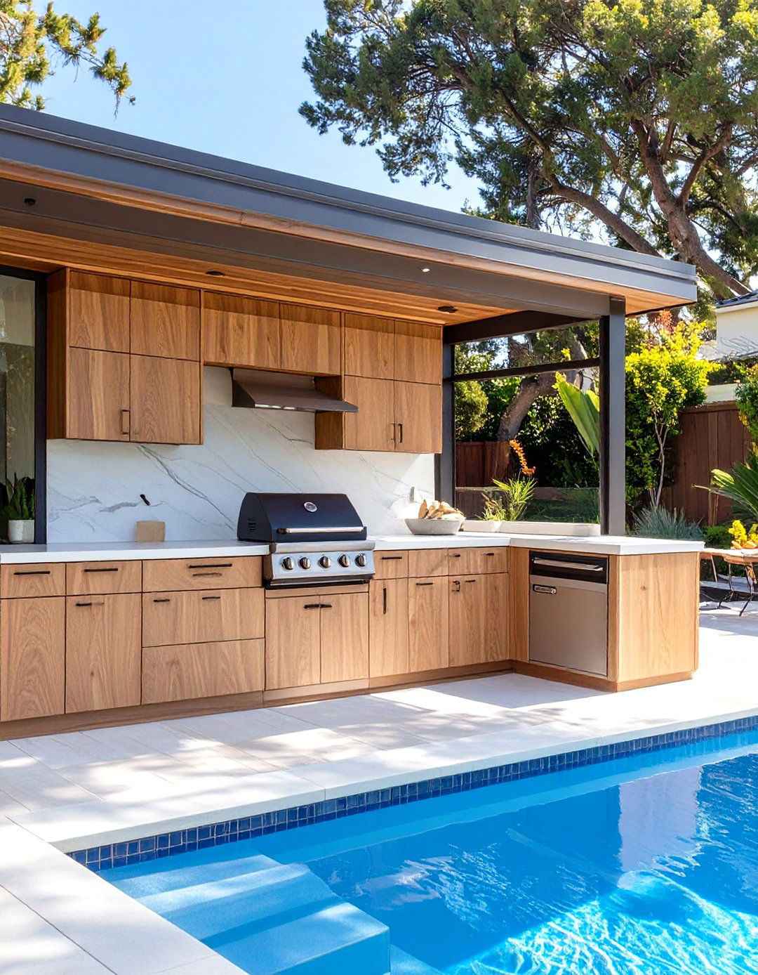 Poolside Summer Kitchen - 30 summer kitchen ideas