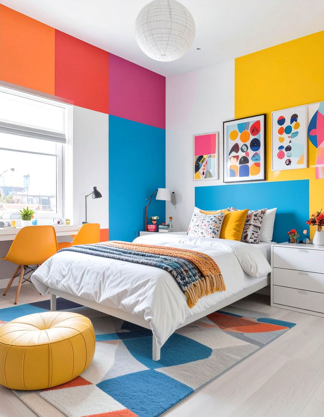 Pop Art Brights Dorm Room - 30 dorm room inspiration