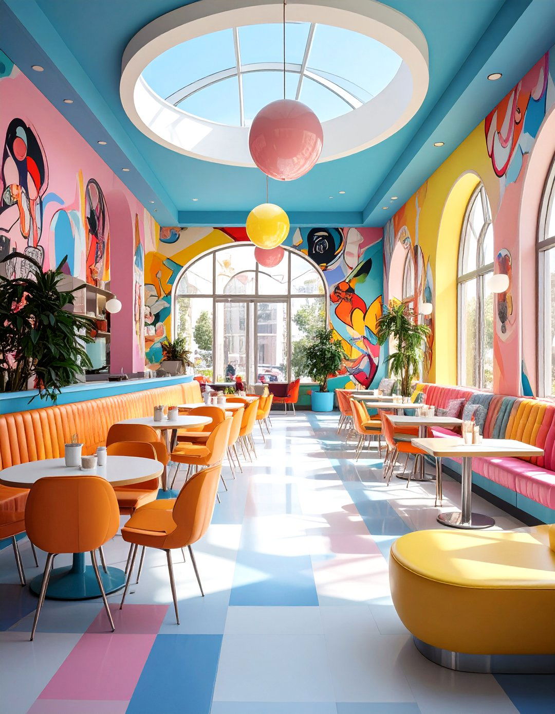 Pop Art Cafe Interior - 30 cafe interior design ideas