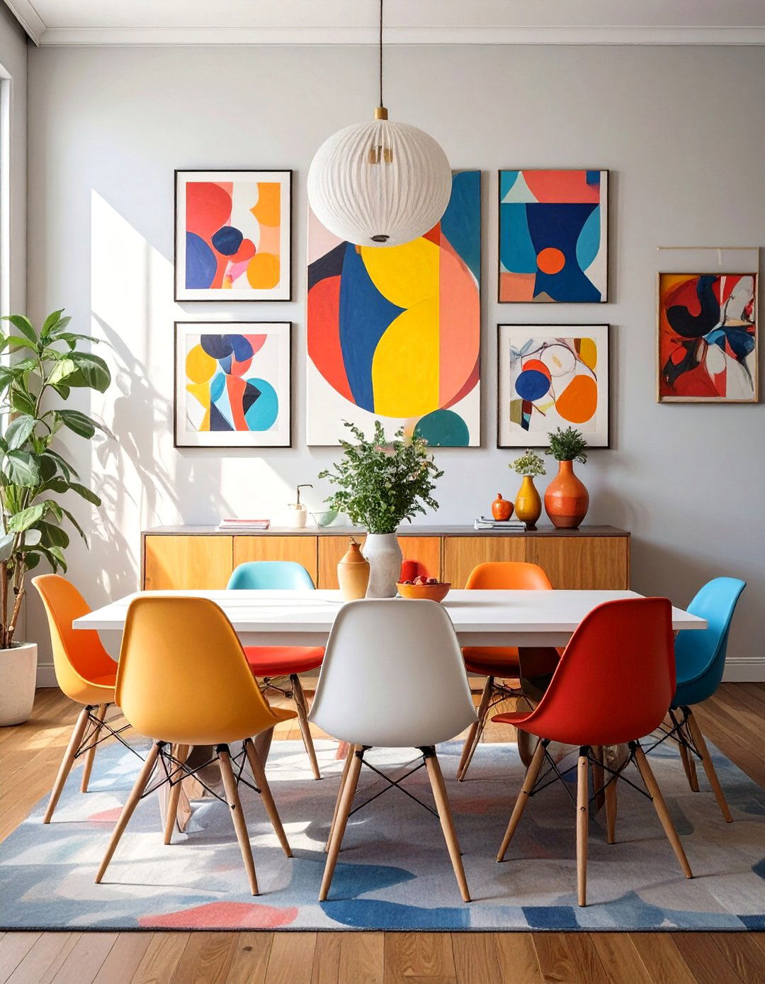 Pop Art Inspired Dining Room - 30 casual dining room ideas