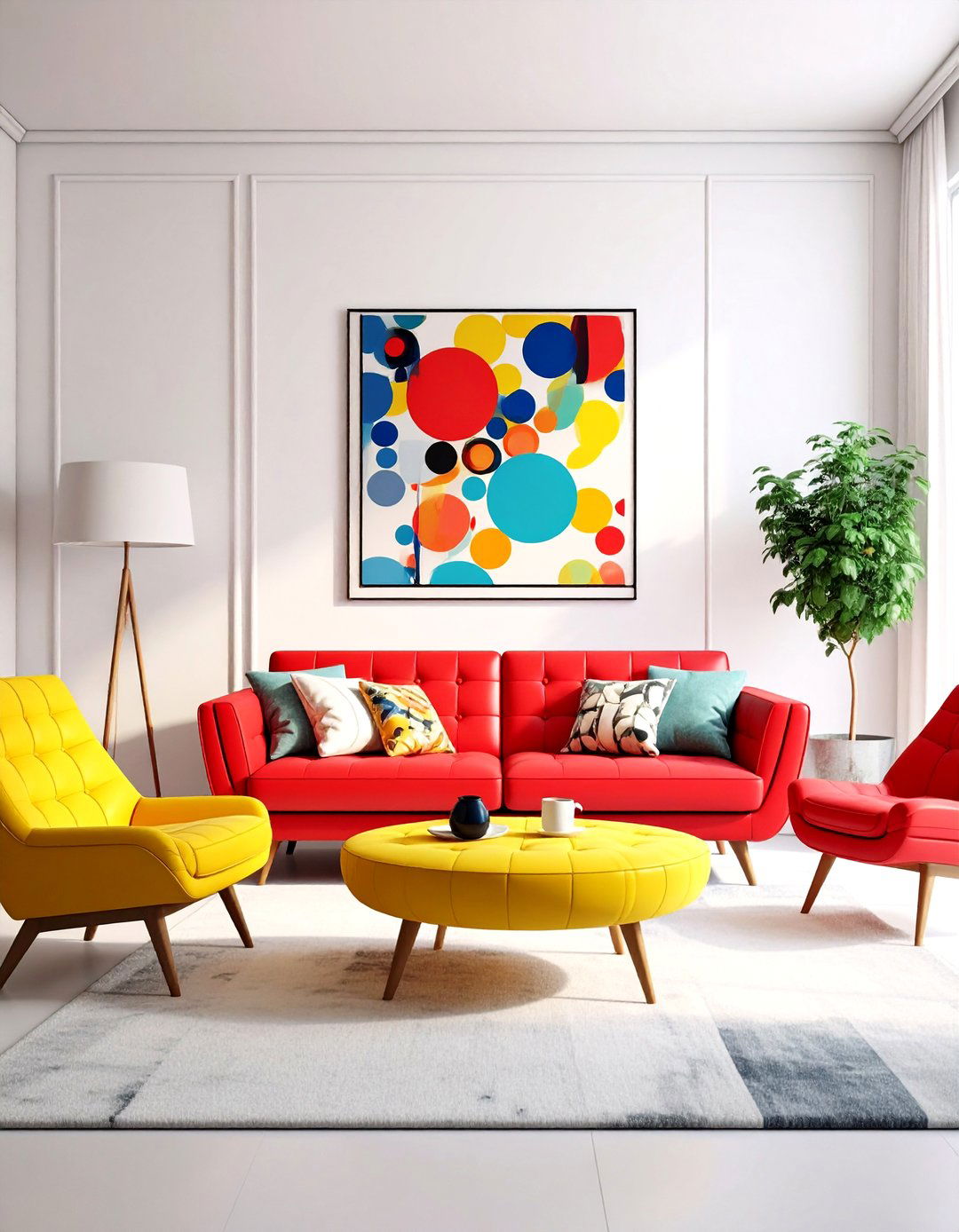 Pop Art Inspired Living Space - 30 1960s interior design ideas
