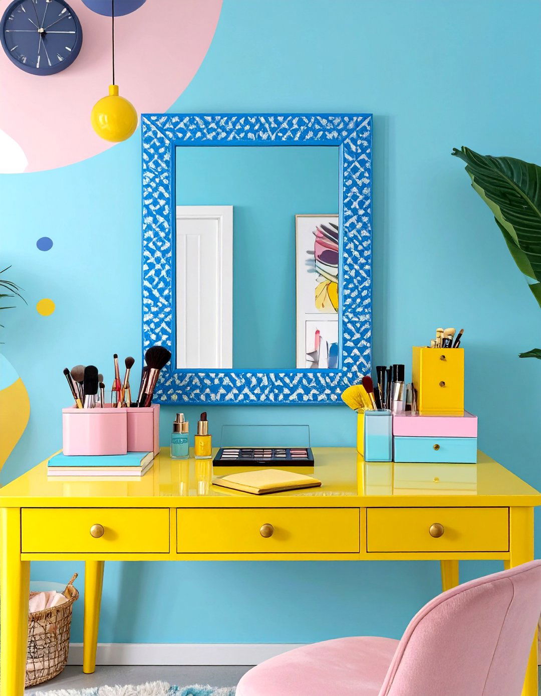 Pop Art Makeup Vanity - 30 makeup vanity ideas