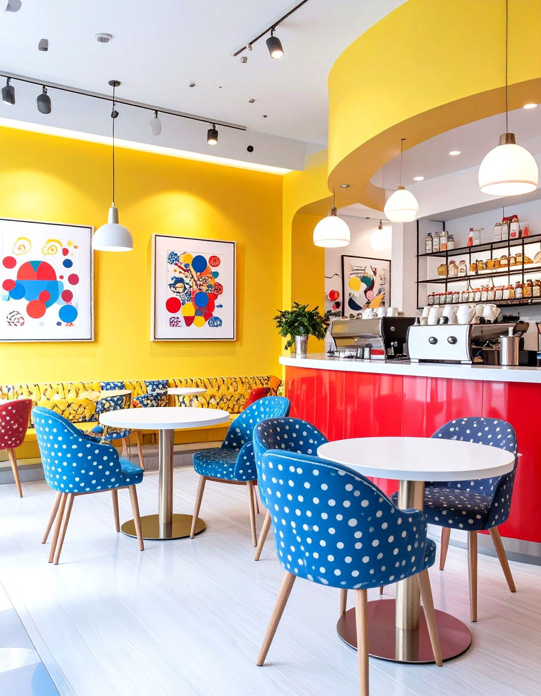 Pop Art Style Cafe - 30 hospitality interior design ideas
