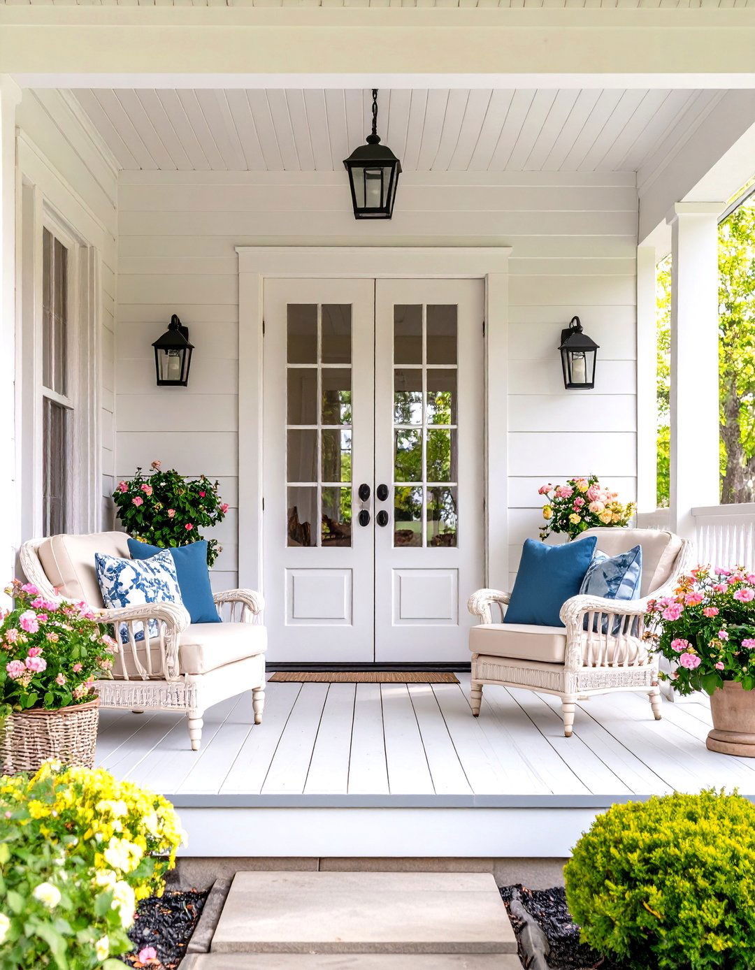 Porch Enclosure with French Doors - 30 porch enclosure ideas
