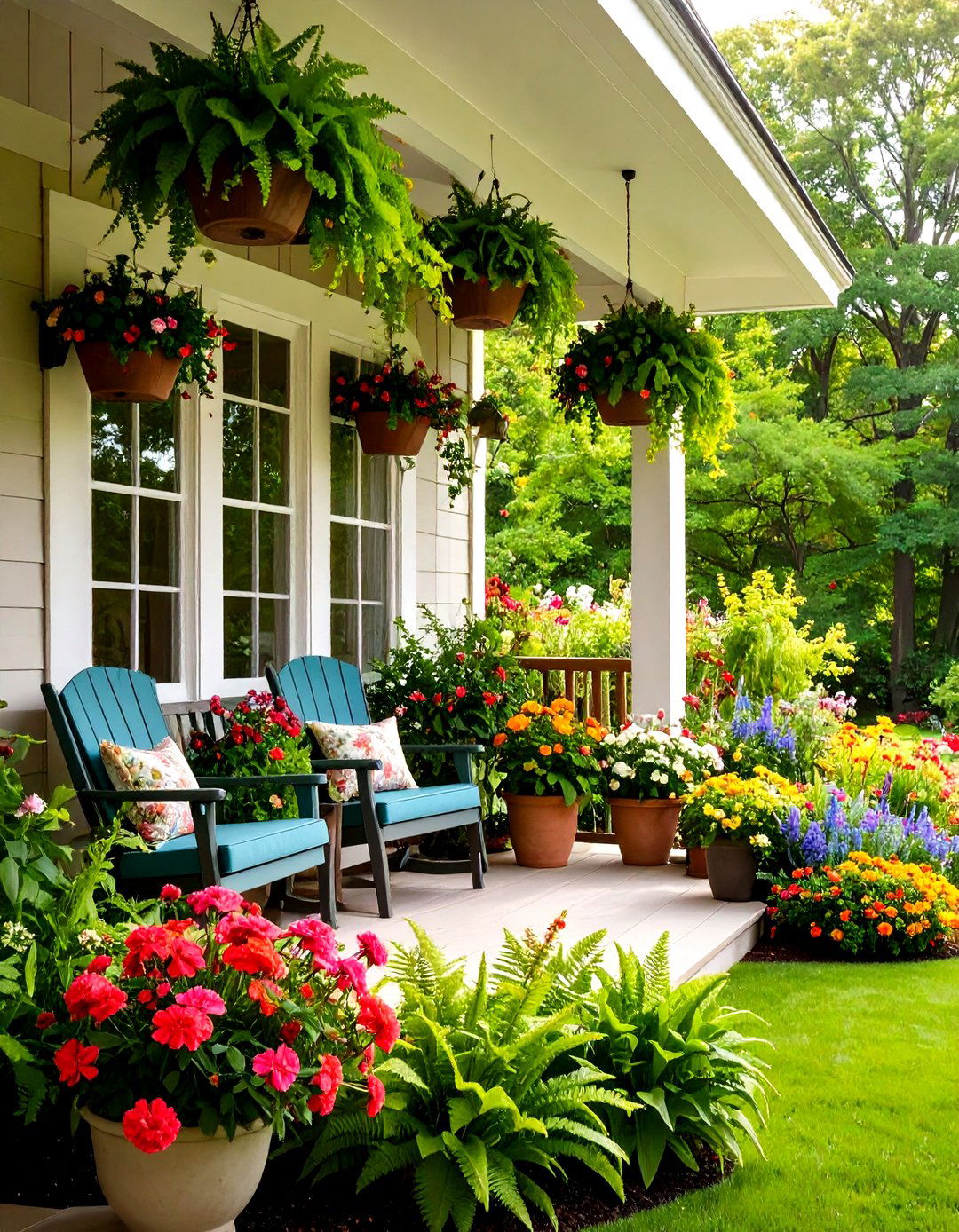 Porch Enclosure with Integrated Planters - 30 porch enclosure ideas
