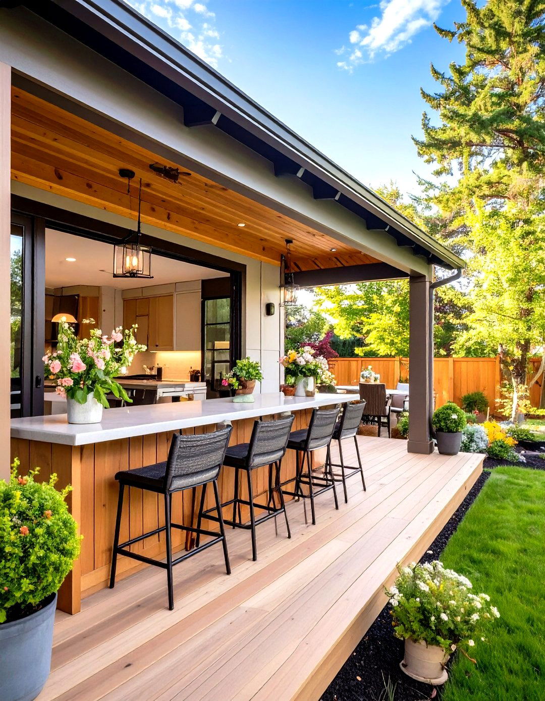Porch Enclosure with a Pass Through Window - 30 porch enclosure ideas