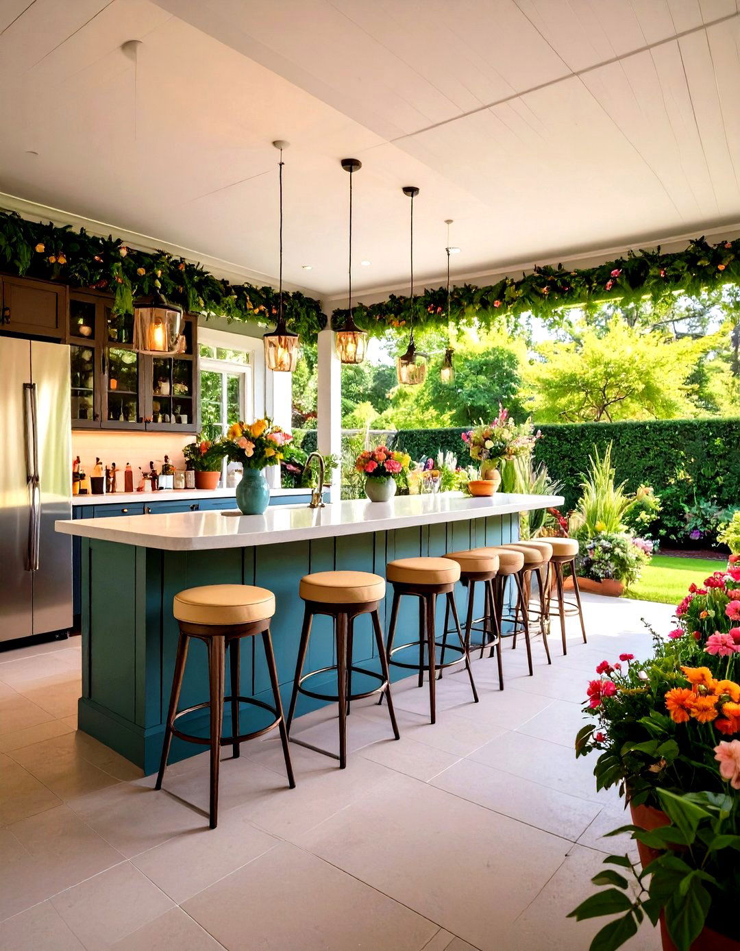 Porch Enclosure with a Wet Bar - 30 porch enclosure ideas