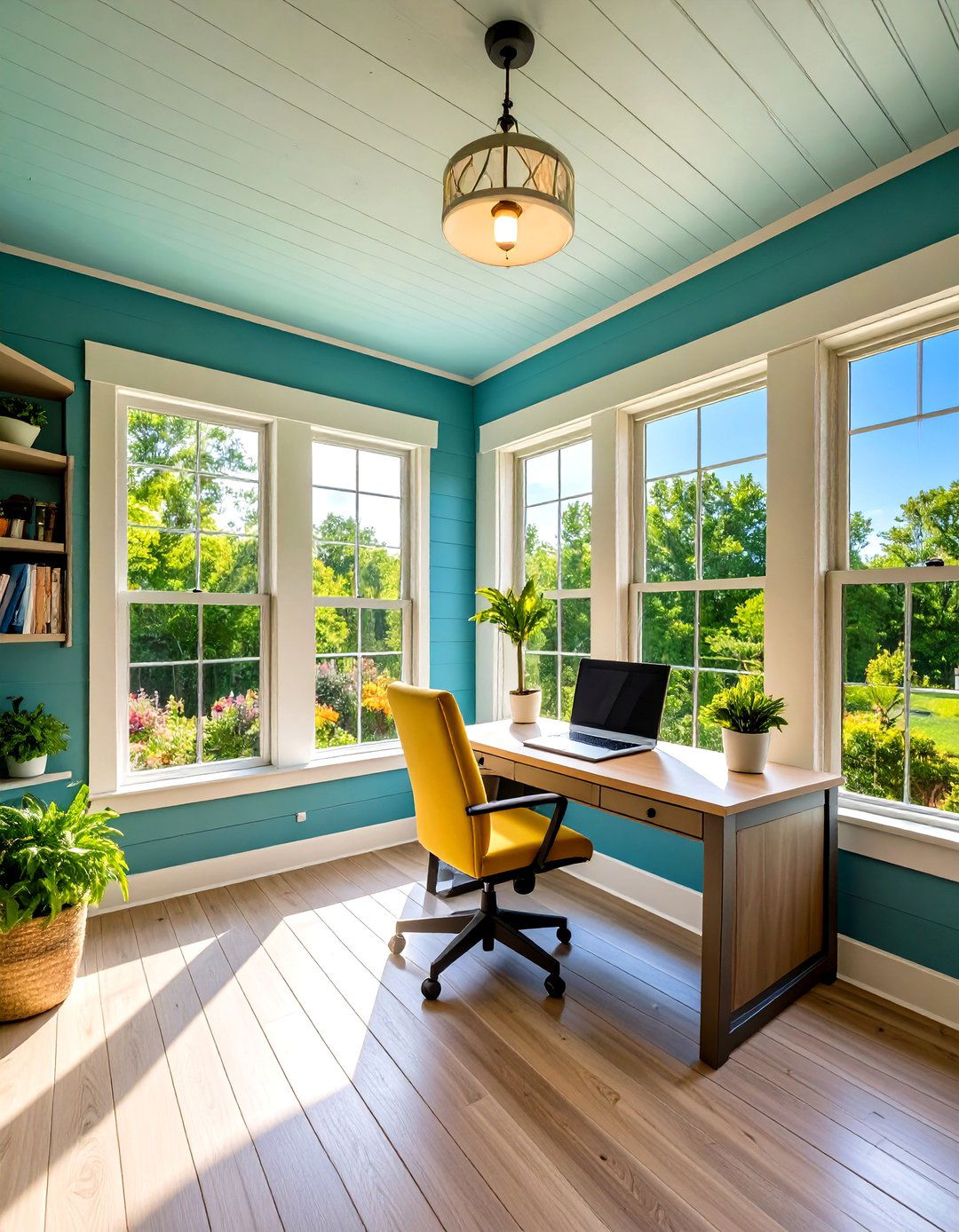 Porch Sunroom as a Home Office - 30 porch sunroom ideas