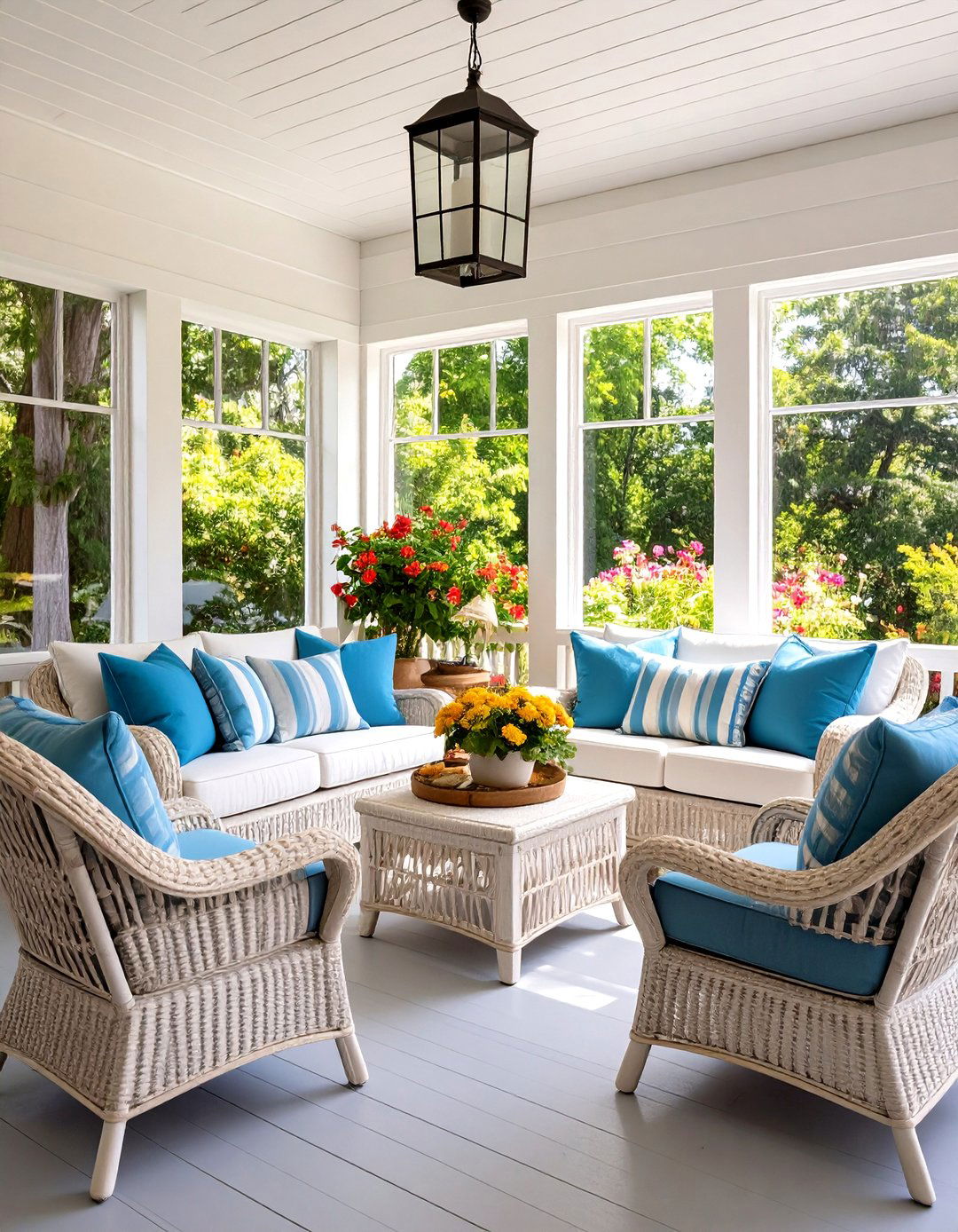 30 Bright Porch Sunroom Ideas for Your Home - We Love Home Blog