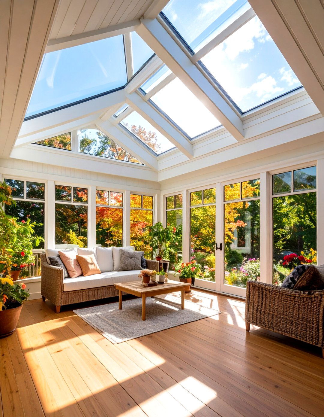 View of 30 Bright Porch Sunroom Ideas for Your Home - We Love Home Blog