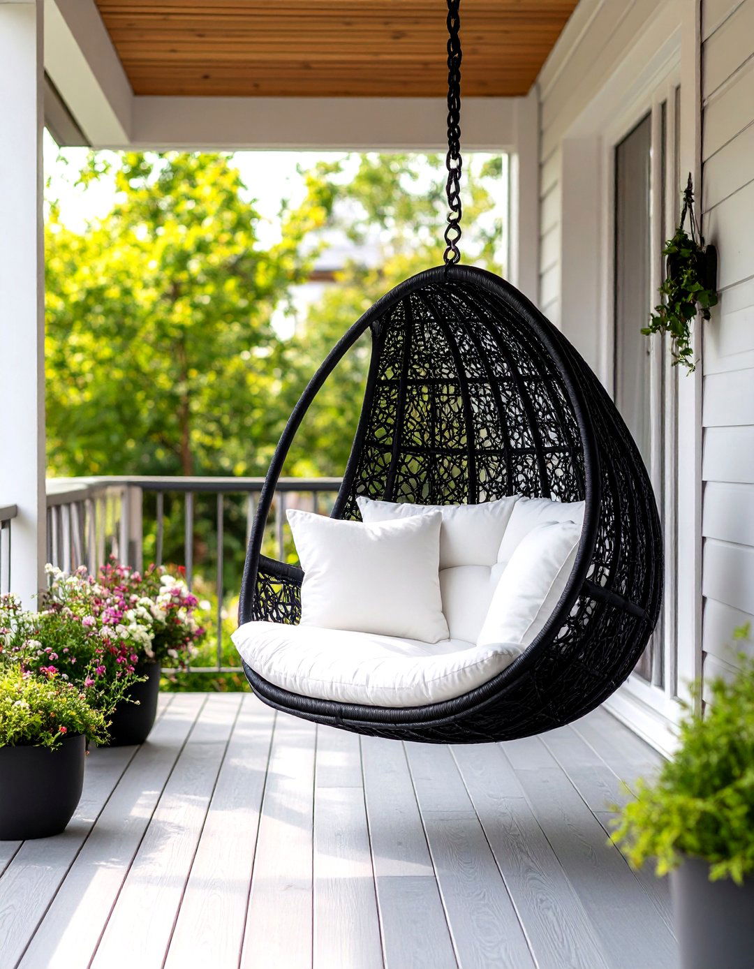 Porch Swing with a Modern Twist - 30 31 modern front porch ideas