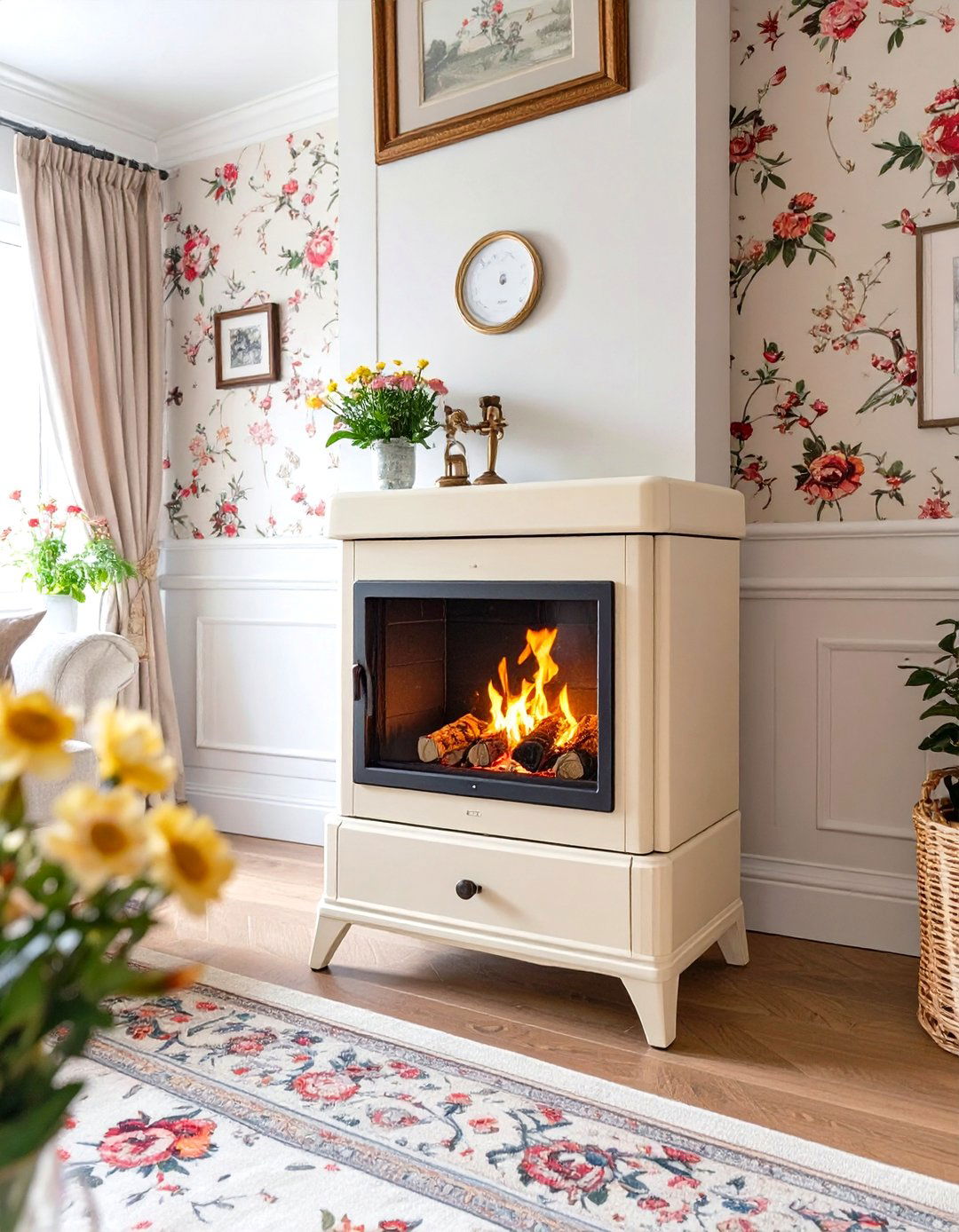 Portable Electric Fireplace Stove - 30 small living room fireplace ideas