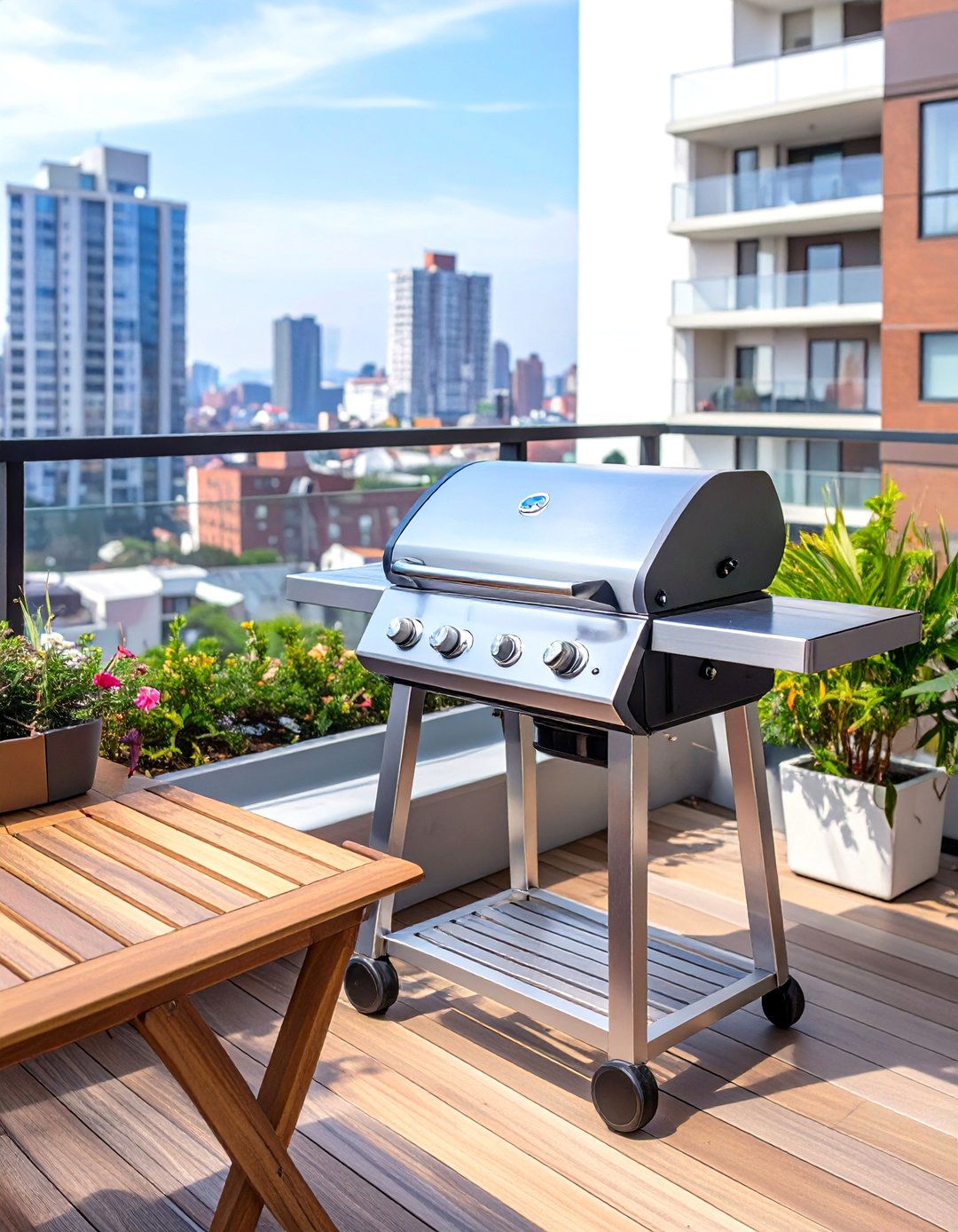 Portable Propane Gas Grill - 30 small patio grill ideas