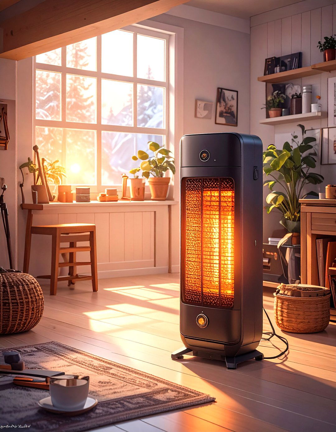 Portable Space Heater or Cooler - 30 simple garage man cave ideas