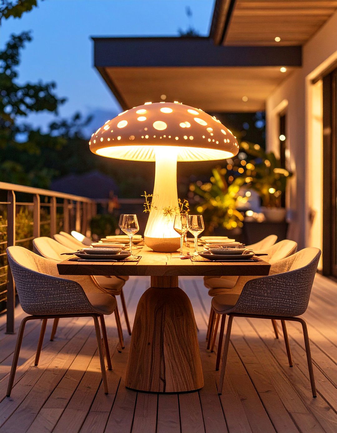 Portable and Rechargeable Table Lamps - 30 deck lighting ideas