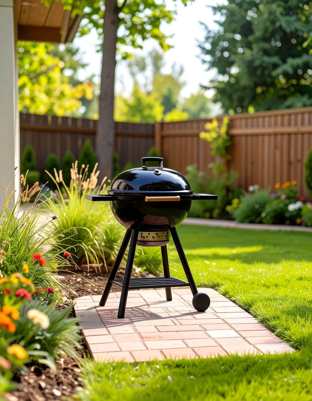Post Mounted Patio Grill - 30 small patio grill ideas