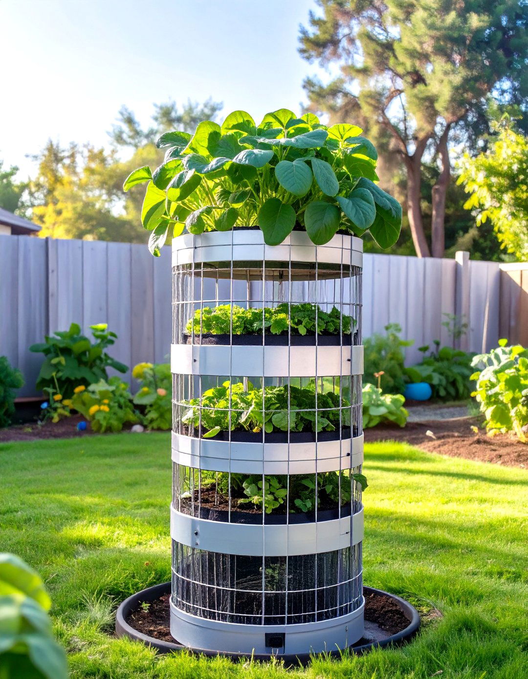 Potato Tower Small Backyard Vegetable Garden - 30 small backyard backyard vegetable garden ideas