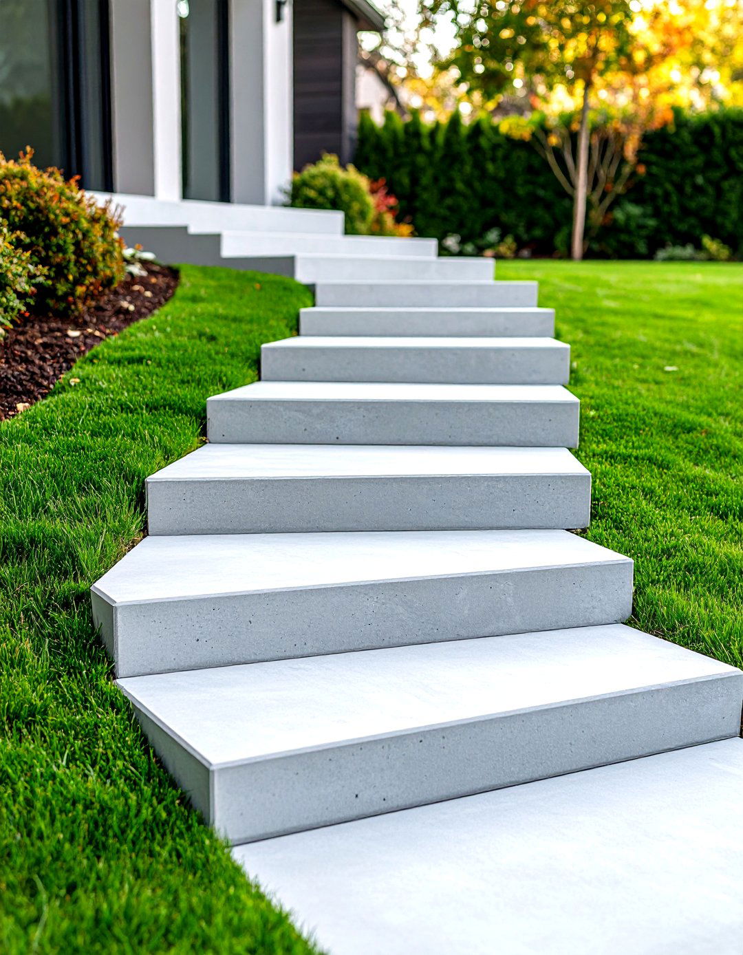 Poured Concrete Outdoor Steps - 30 outdoor steps ideas