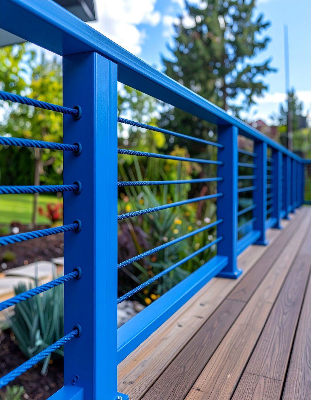 Powder Coated Aluminum Cable Deck Railing - 30 cable deck railing ideas