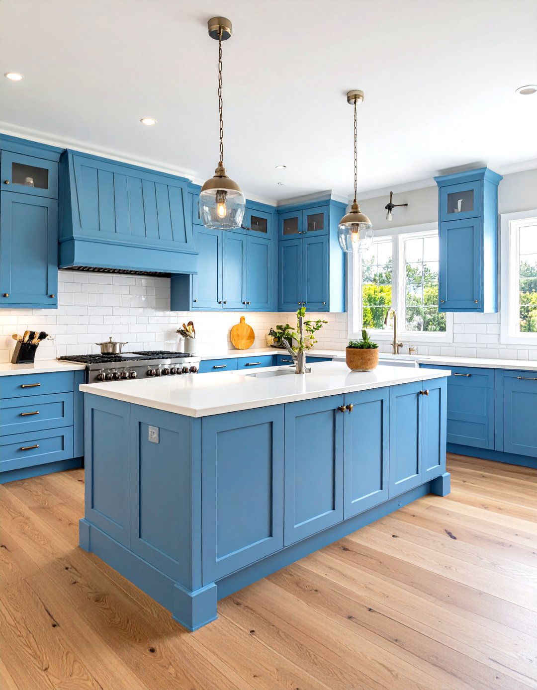 Powdery Blue Kitchen Cabinets - 30 kitchen cabinet color trends 2025