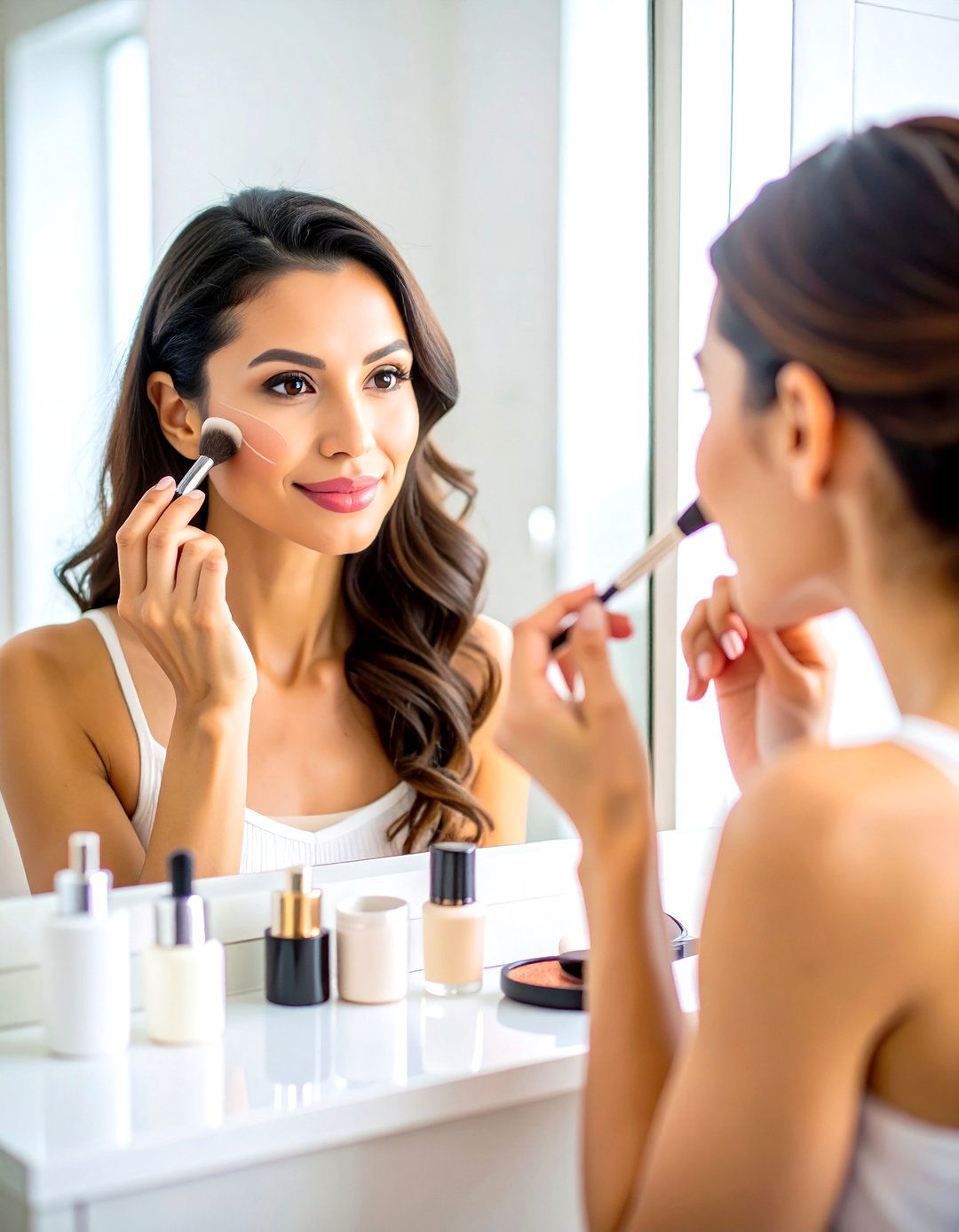 Pre Shower Contour and Highlight Practice - 30 pre shower makeup ideas