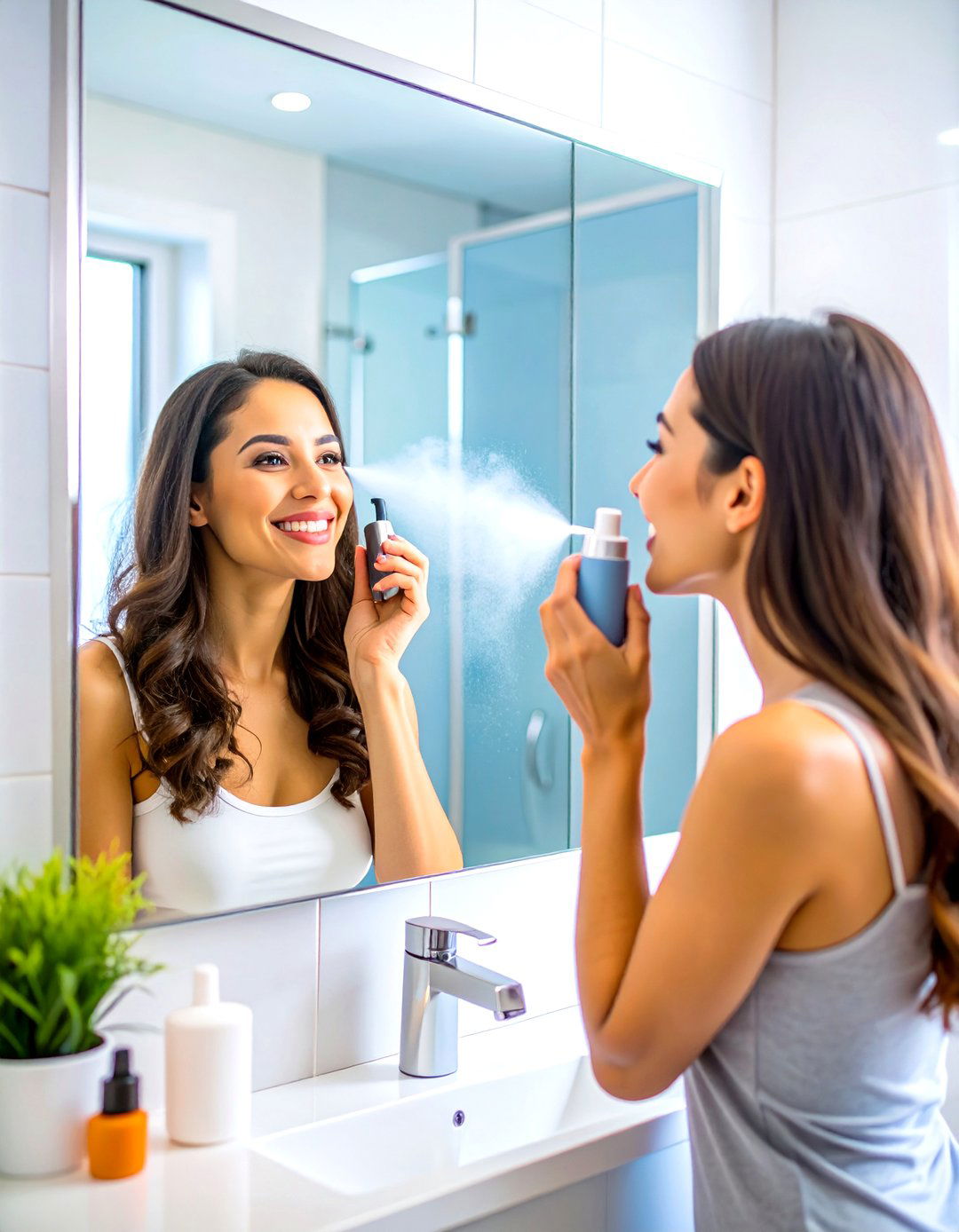 Pre Shower Setting Spray Endurance Challenge - 30 pre shower makeup ideas