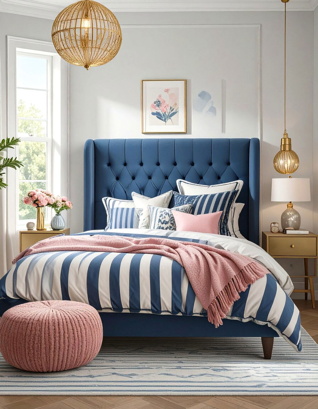 Preppy Modern Dorm Room - 30 college dorm room ideas
