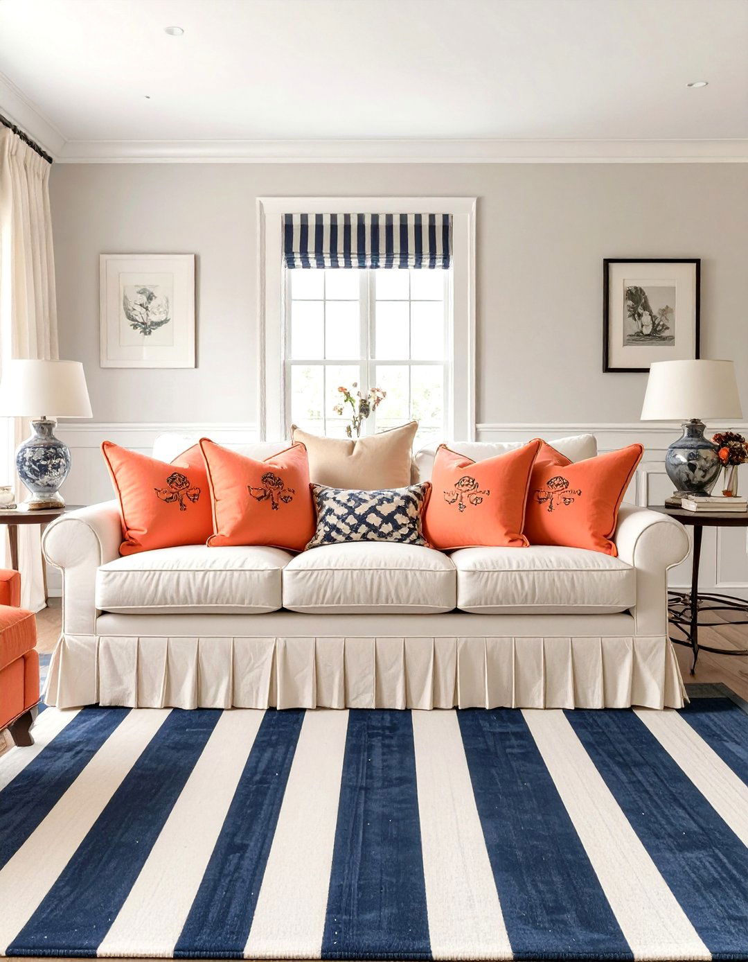Preppy and Polished Living Room - 30 cute living room ideas
