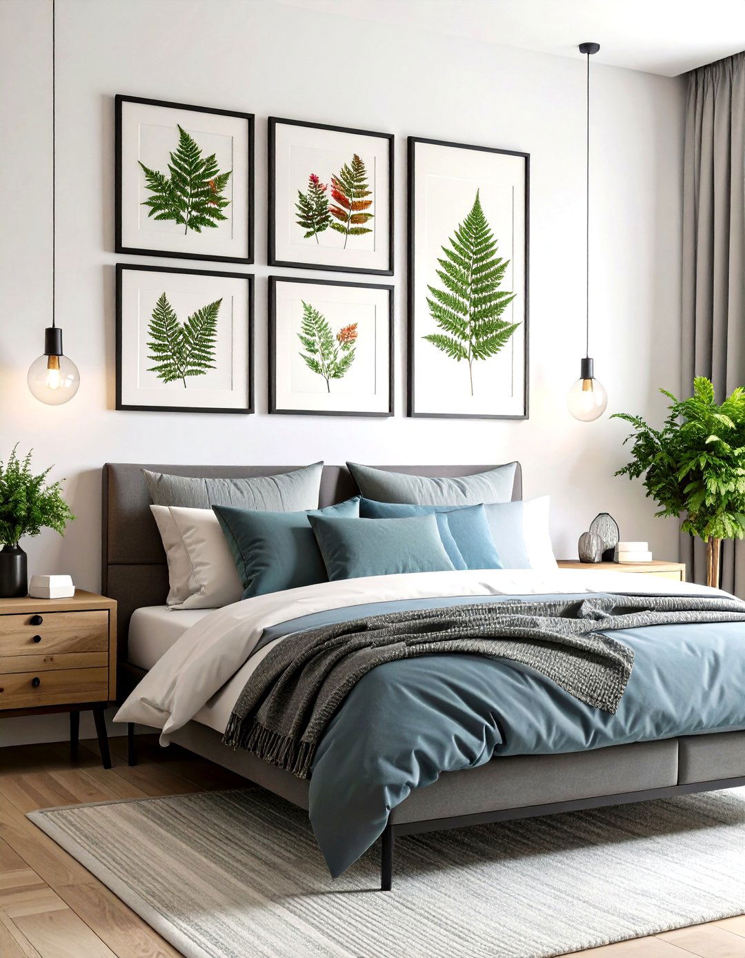 Pressed Botanical Frames - 30 farmhouse wall decor ideas