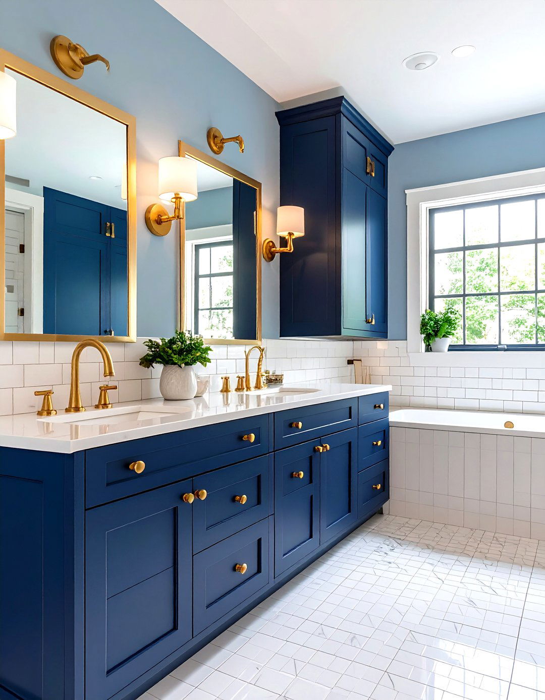 Primary Bathroom with Gold or Brass Fixtures - 30 primary bathroom ideas