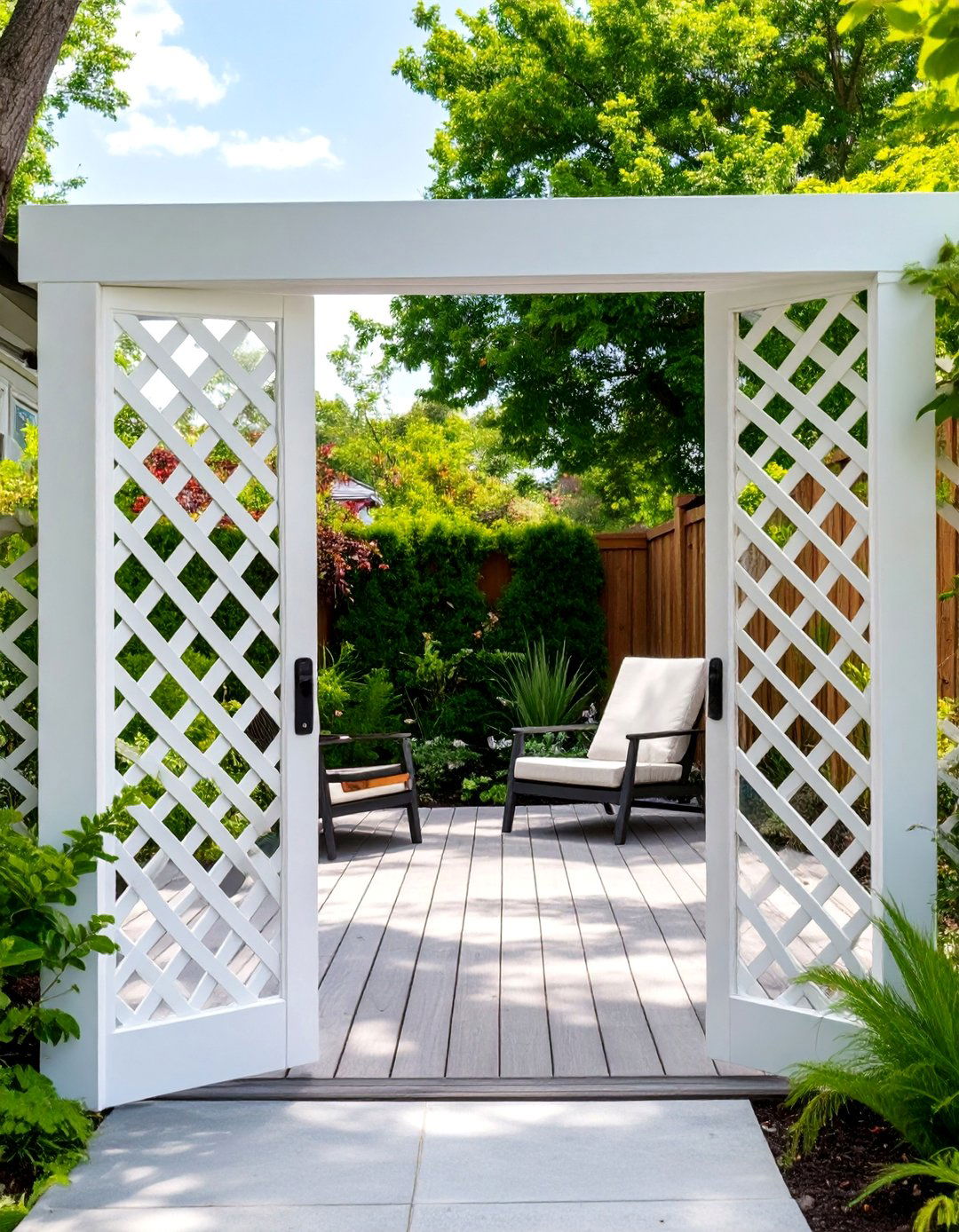 Privacy Lattice Deck Gate - 30 deck gate ideas