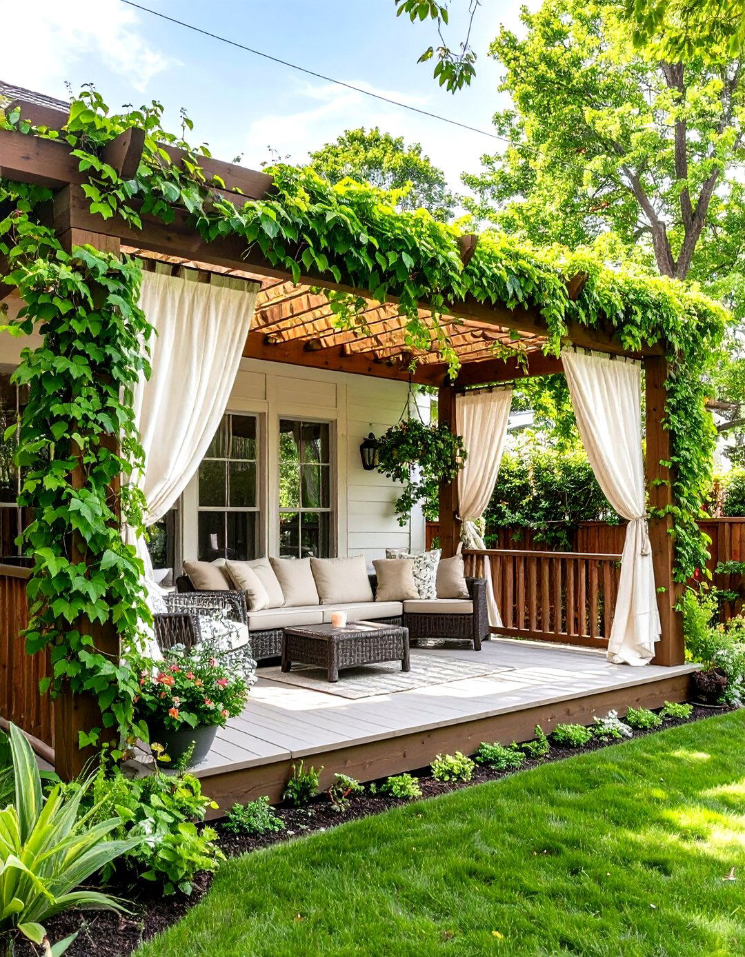 Privacy Screen Porch Sanctuary - 30 enclosed porch ideas on a budget