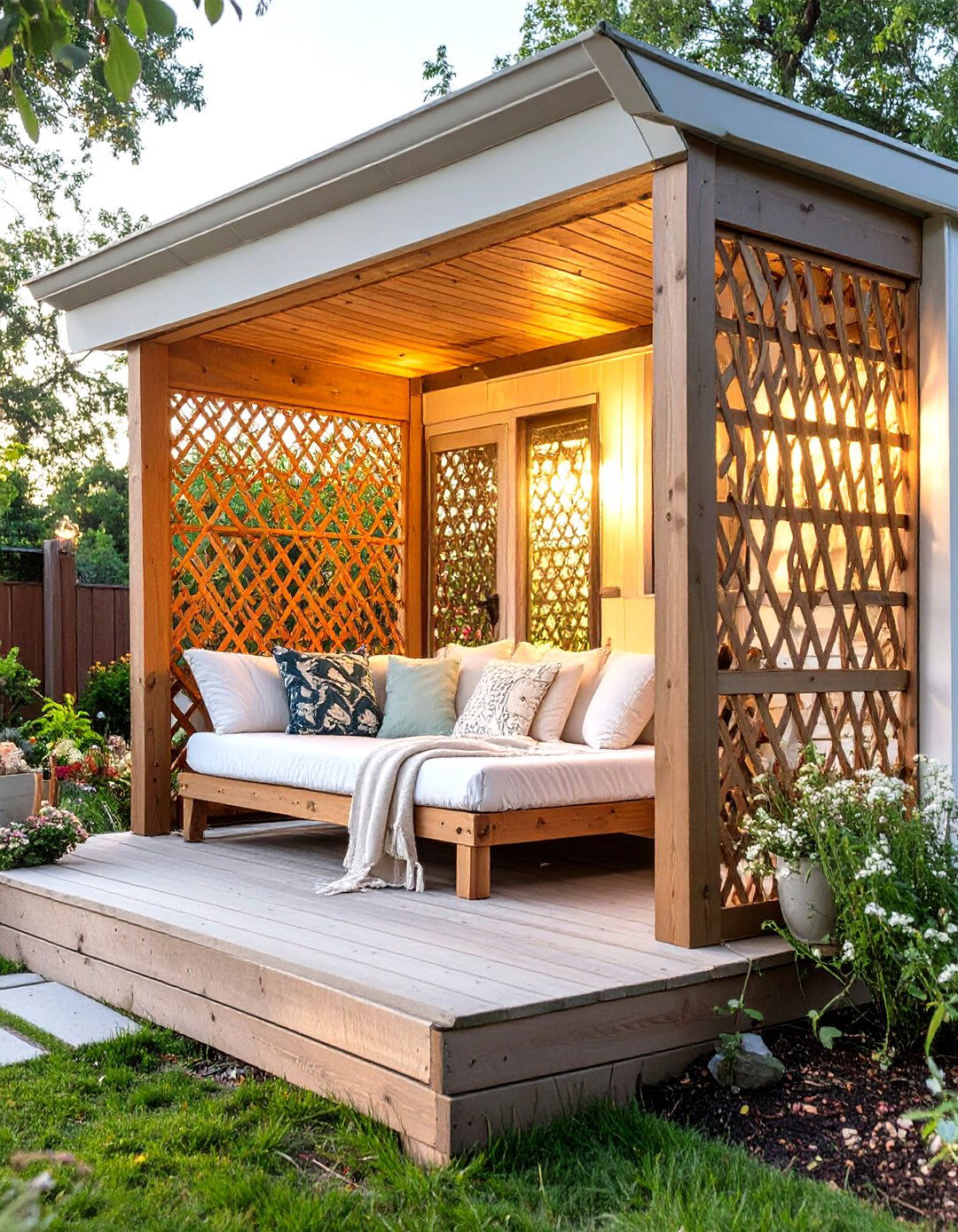 Private Porch With Privacy Screens - 30 mobile home porch ideas