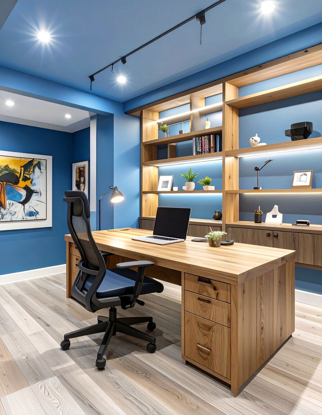 Productive Basement Home Office - 30 basement decorating ideas