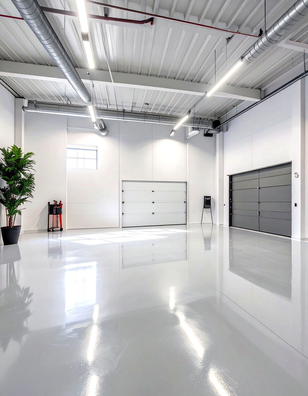 Professional White Epoxy Walls - 30 garage wall paint ideas