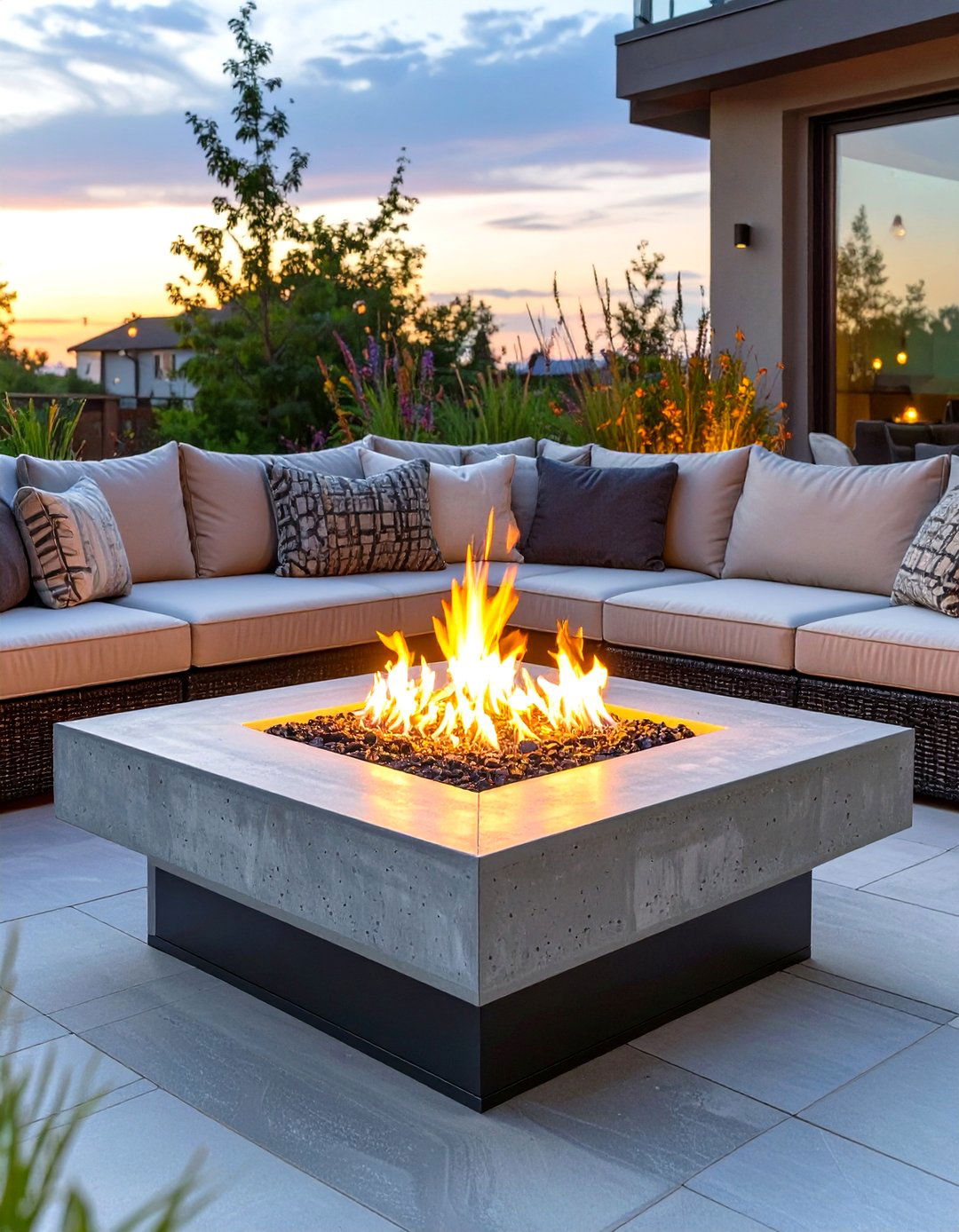 Propane Fire Pit Table - 30 outdoor furniture ideas