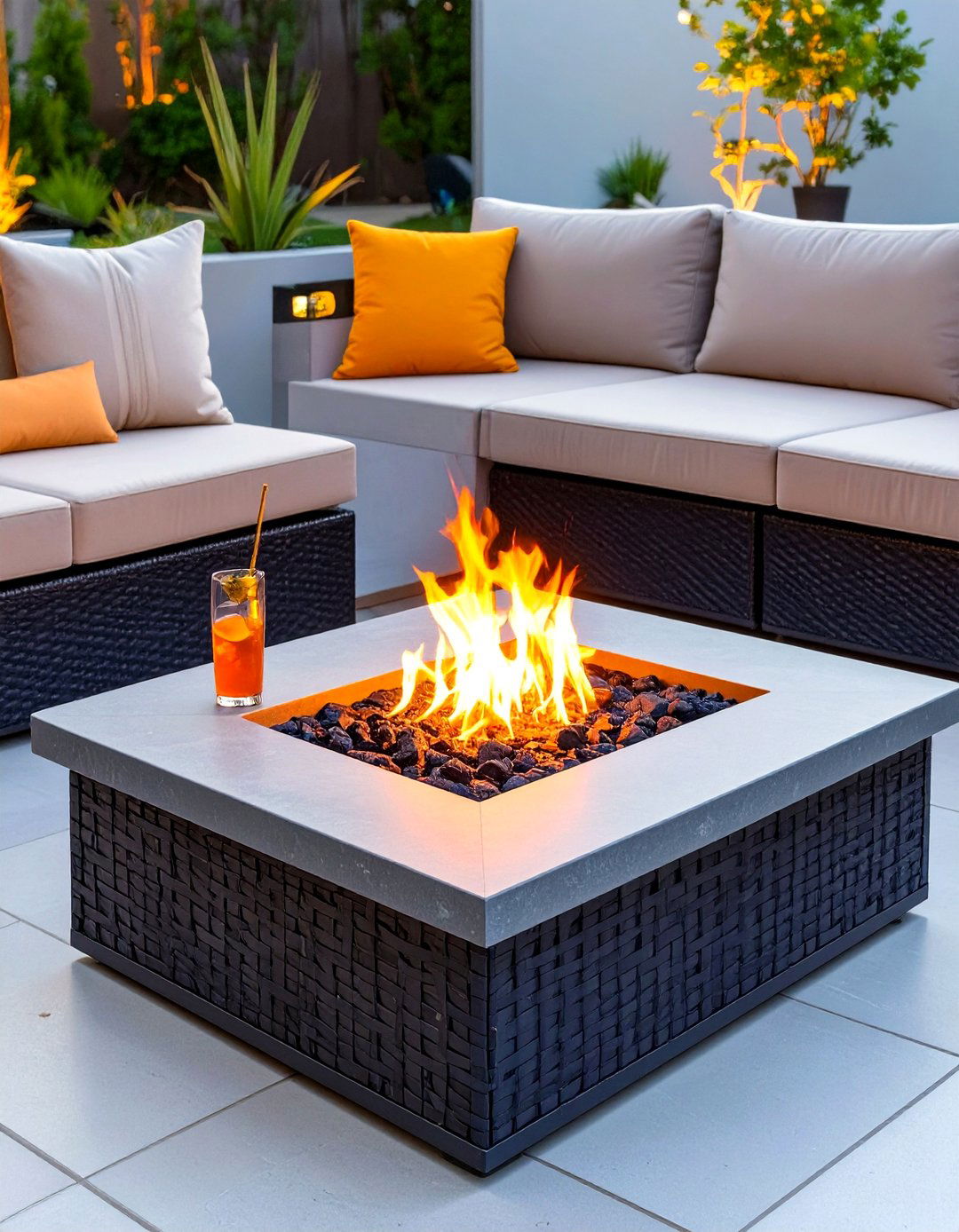 Propane Gas Fire Pit Table - 30 simple backyard fire pit ideas