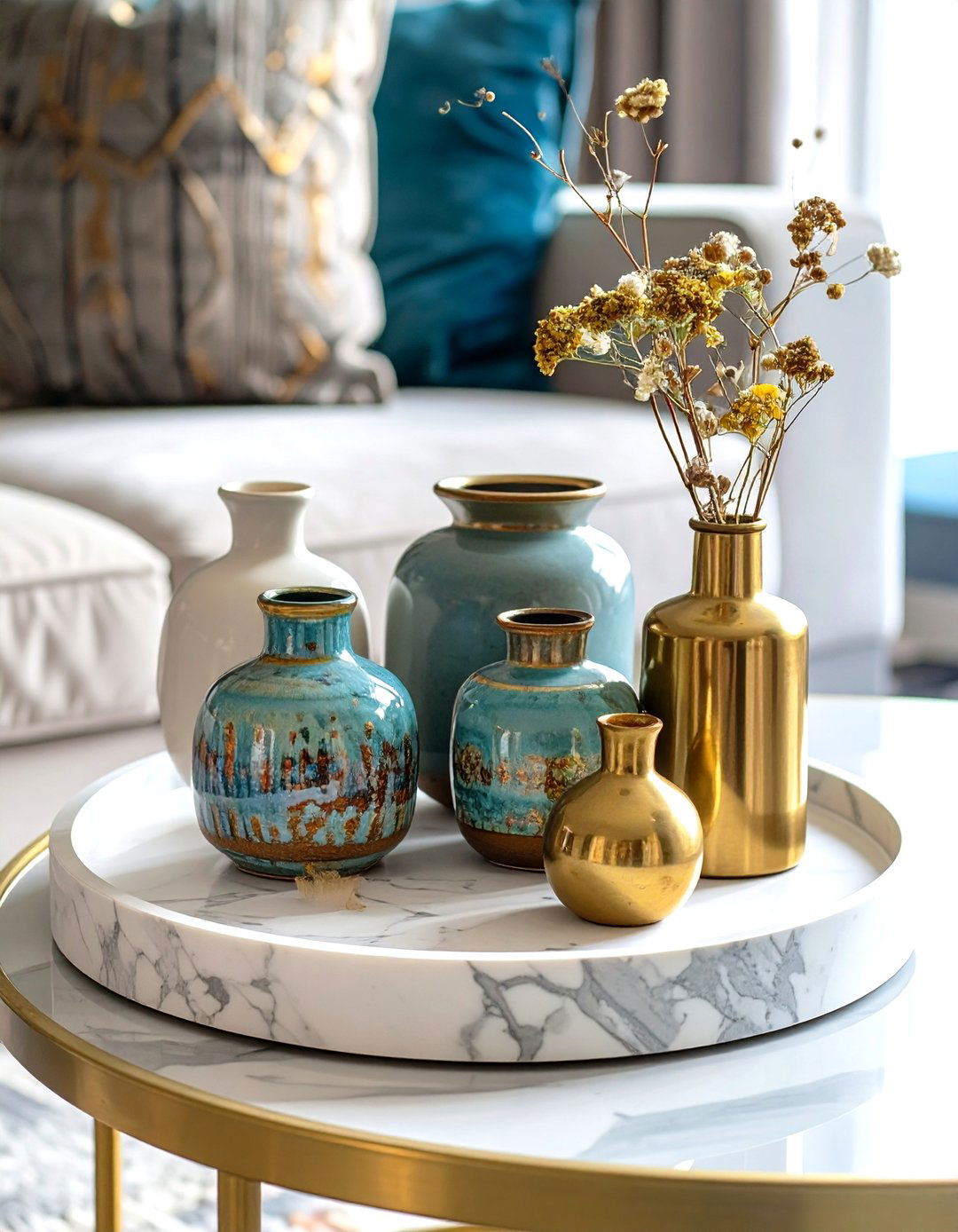 Proportional Grouping of Small Accessories - 30 scale and proportion in interior design ideas