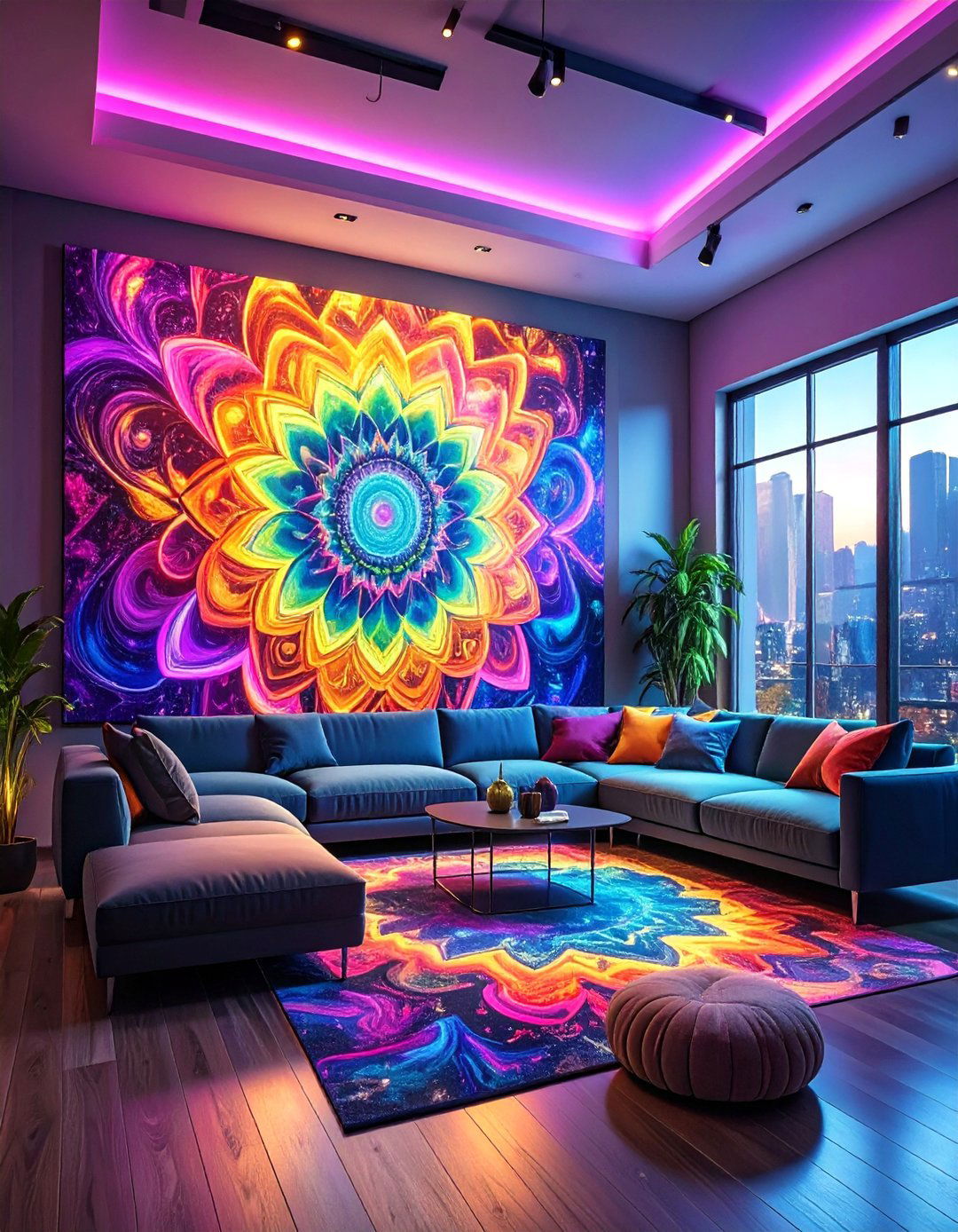 Psychedelic Fractal Patterns - 30 ai wall art ideas