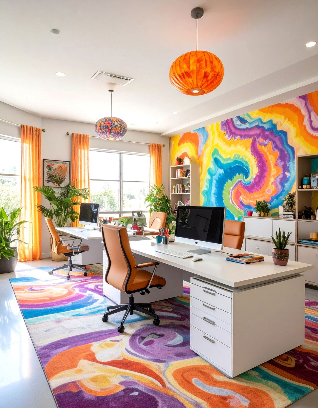 Psychedelic s Office Vibe - 30 office  decorating contest ideas