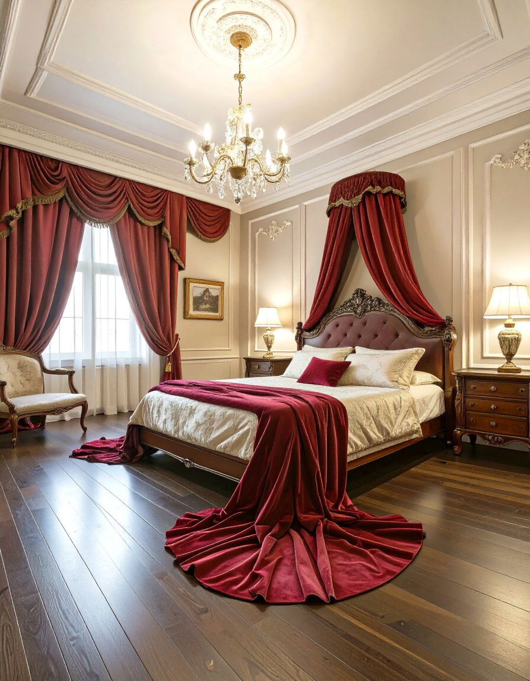 Puddled Curtains for a Luxurious Bedroom - 30 curtain ideas for bedroom