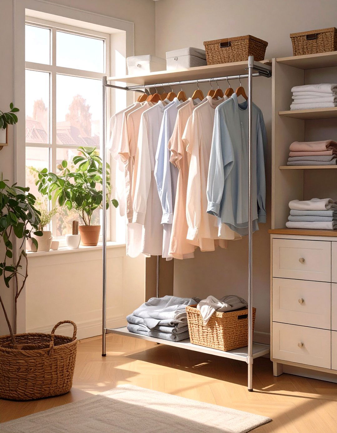Pull Out Drying Racks Laundry Room - 30 narrow laundry room ideas