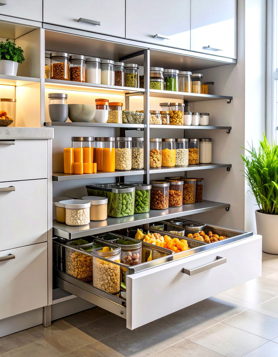 Pull Out Pantry Drawers - 30 pantry organizer ideas