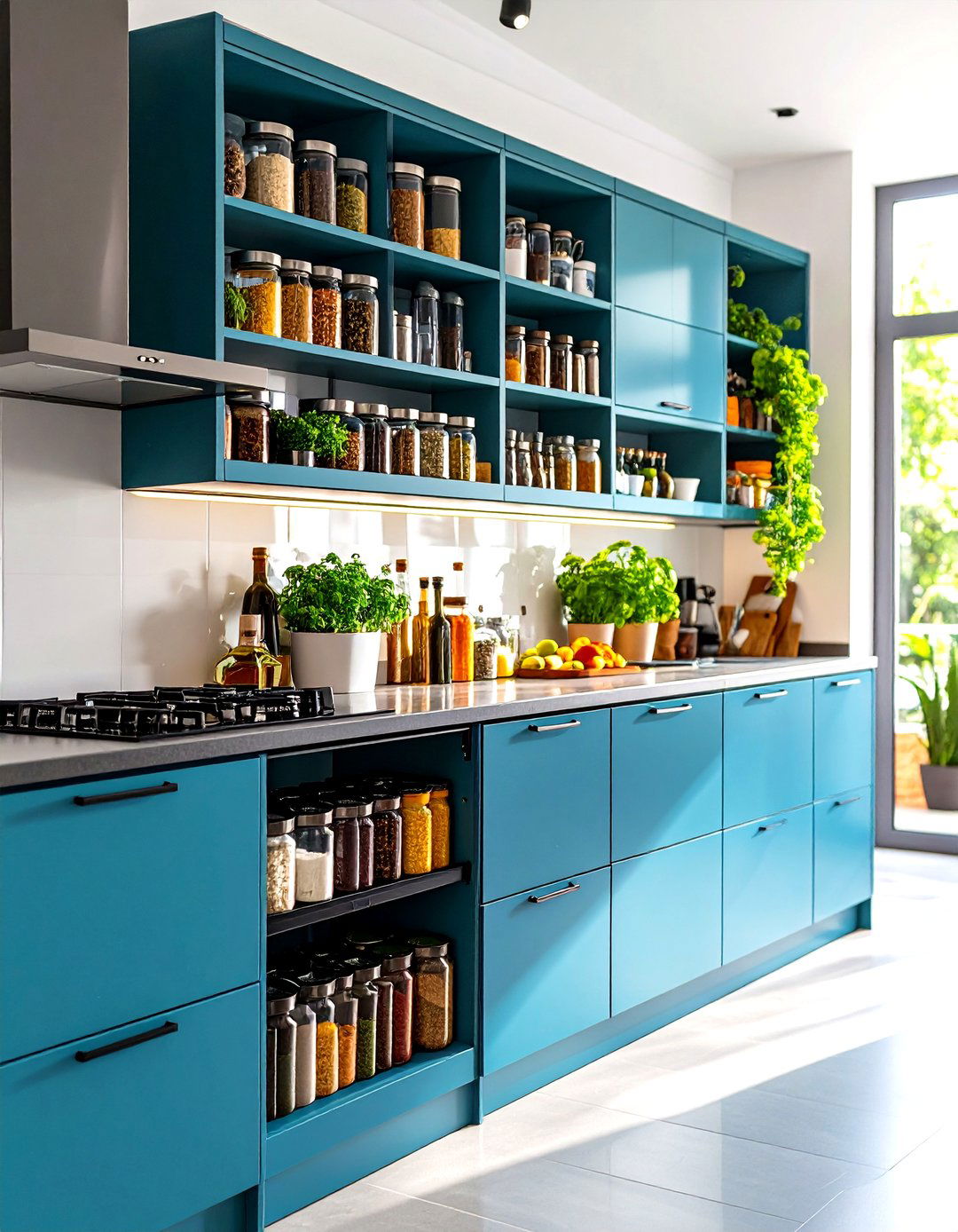 Pull Out Spice Rack Cabinet - 30 kitchen cabinet storage ideas