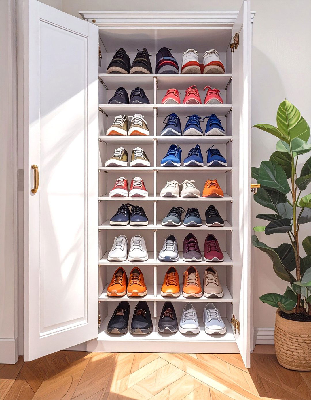 Pull Out Vertical Shoe Racks - 30 shoe closet ideas