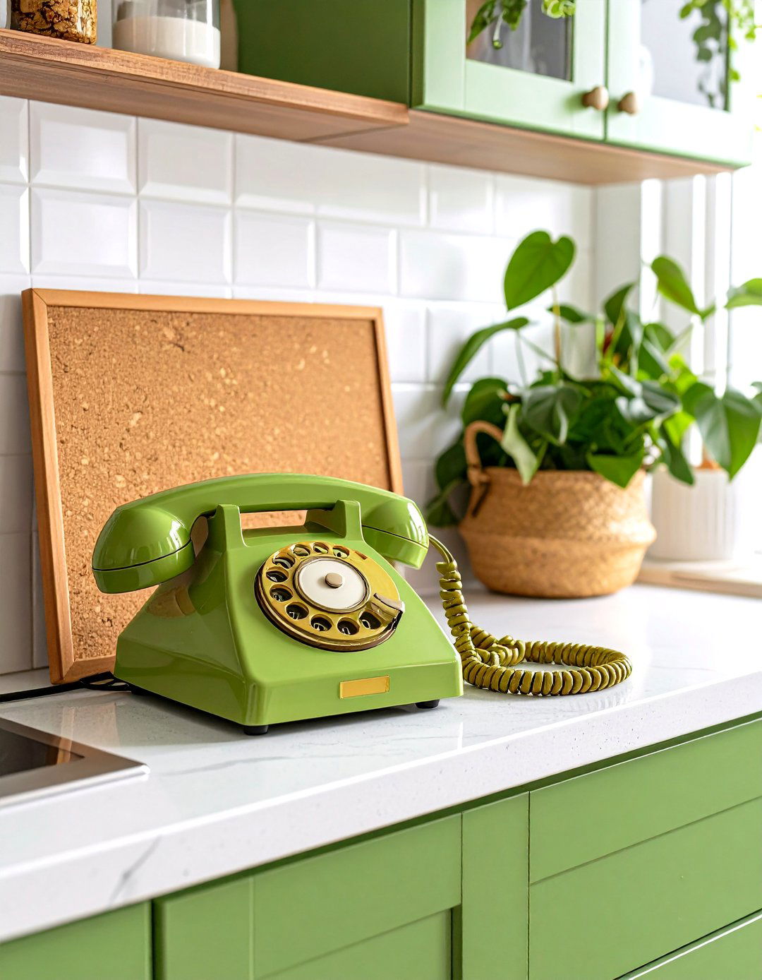Push Button Wall Phone - 30 retro kitchen ideas