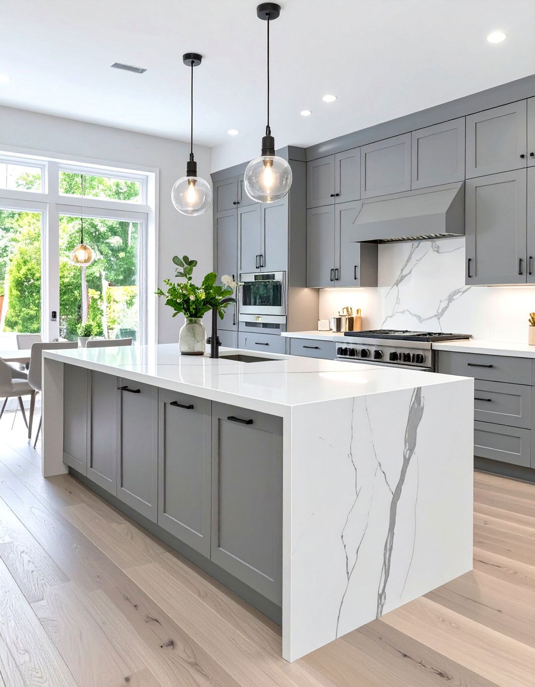 Quartz or Marble Countertops - 30 transitional interior design ideas