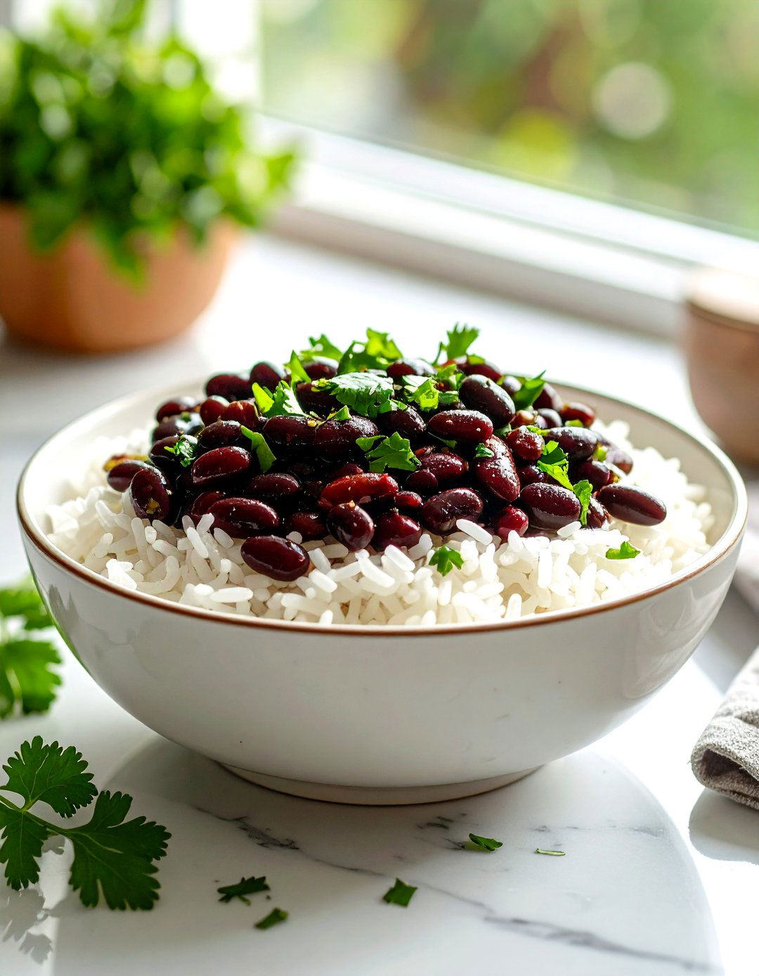 Quick Black Beans and Rice - 30 pantry dinner ideas
