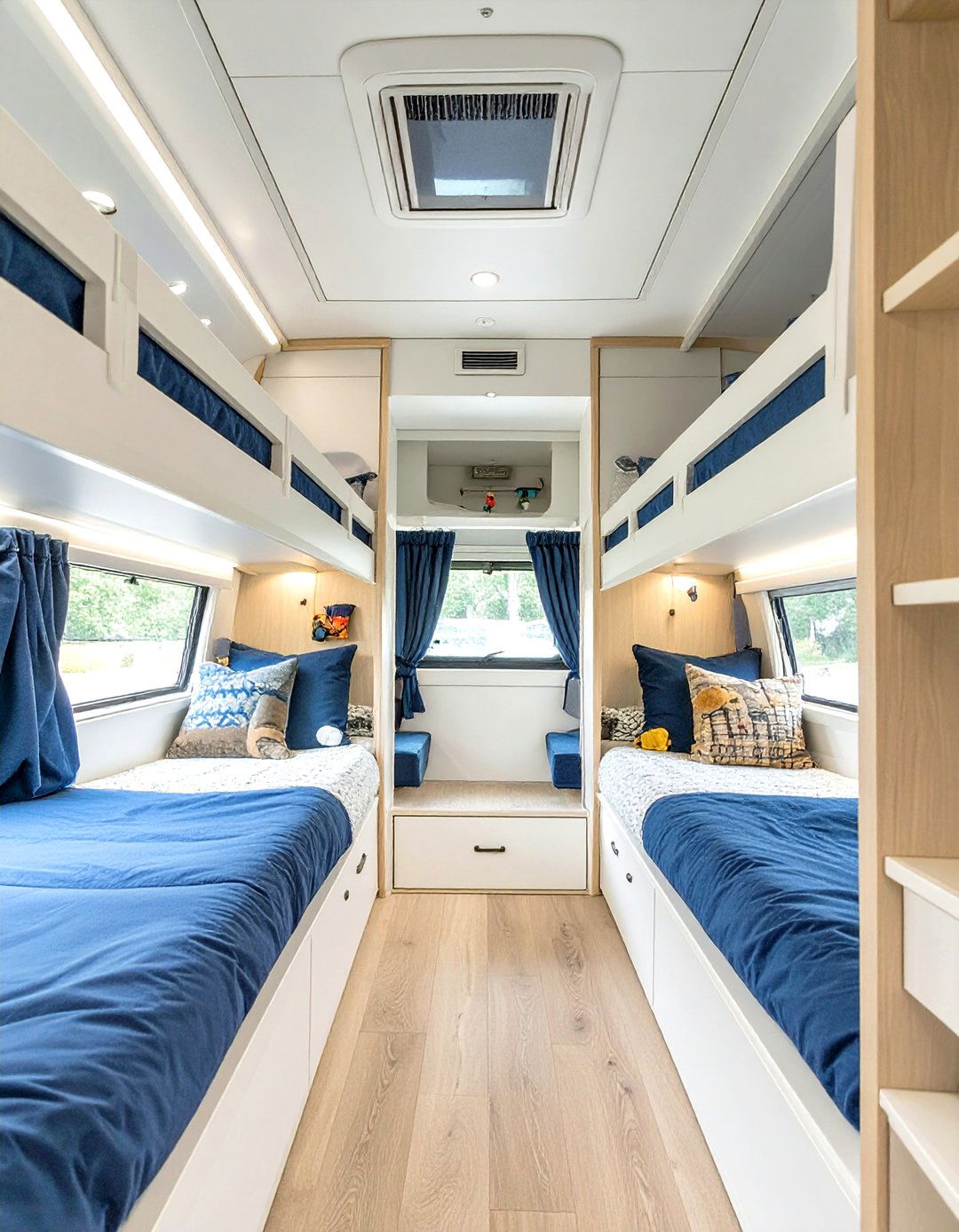 RV Bunk Bed Conversion for Kids - 30 rv interior design ideas