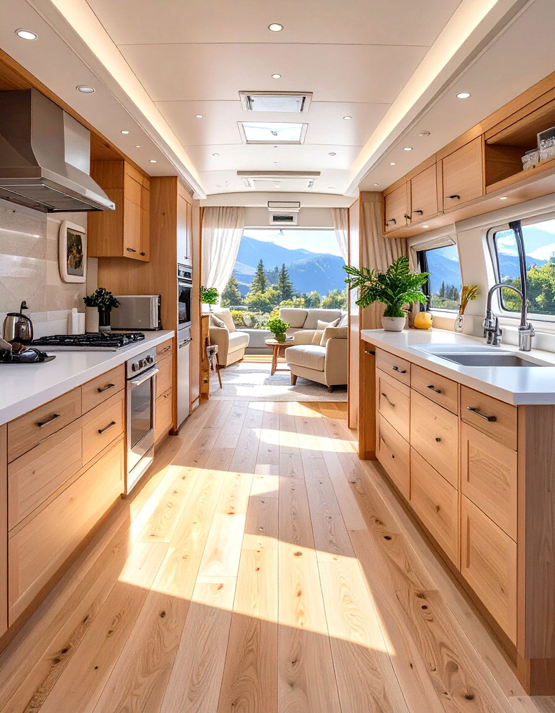 RV Flooring Upgrade to Luxury Vinyl - 30 rv interior design ideas